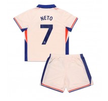 Chelsea Pedro Neto #7 Koszulka Wyjazdowa dzieci 2024-25 Krótki Rękaw (+ krótkie spodenki)